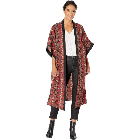 Accessory St Accessories - Collection XIIX Women's Snake Skin Print Kimono #K180